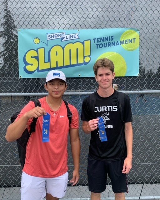 Joey Nyman and Teagan Nguyen, boys' silver doubles champions