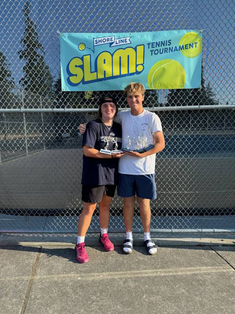 Luke Madath and Rylie Gettman, mixed doubles gold champions